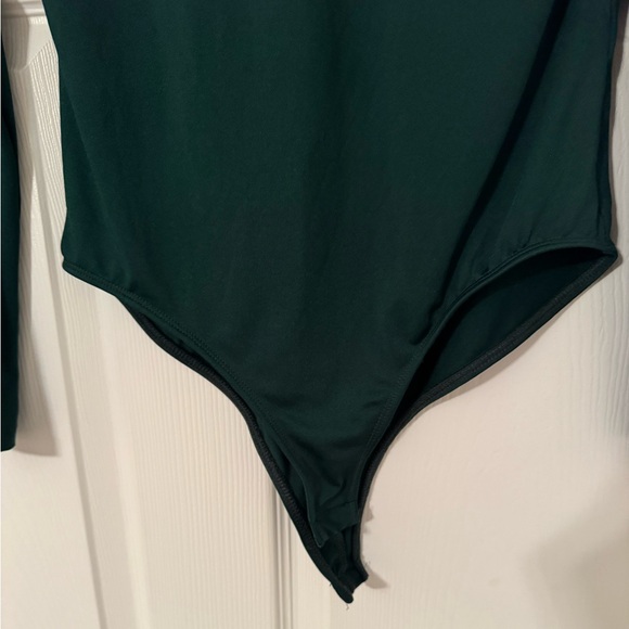 Zara Dark Green Long Sleeve Bodysuit - Picture 3 of 6